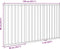 vidaXL - Hondenhek - inklapbaar - 3 - panelen - 150 - cm - populierenhout - wit