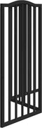 vidaXL - Hondenhek - inklapbaar - 3 - panelen - 150 - cm - populierenhout - zwart