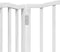 vidaXL - Hondenhek - inklapbaar - 3 - panelen - 150 - cm - populierenhout - wit
