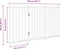 vidaXL - Hondenhek - inklapbaar - 3panelen - 150cm - massief - vurenhout - bruin - eik