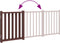 vidaXL - Hondenhek - inklapbaar - 3panelen - 150cm - massief - vurenhout - bruin - eik