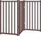vidaXL - Hondenhek - inklapbaar - 3panelen - 150cm - massief - vurenhout - bruin - eik