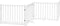 vidaXL - Hondenhek - inklapbaar - 4 - panelen - 320 - cm - massief - vurenhout - wit