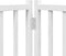 vidaXL - Hondenhek - inklapbaar - 4 - panelen - 320 - cm - massief - vurenhout - wit