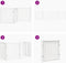 vidaXL - Hondenhek - inklapbaar - 4 - panelen - 320 - cm - massief - vurenhout - wit