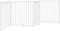 vidaXL - Hondenhek - inklapbaar - 4 - panelen - 320 - cm - massief - vurenhout - wit