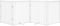 vidaXL - Hondenhek - inklapbaar - 4 - panelen - 320 - cm - massief - vurenhout - wit