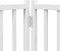 vidaXL - Hondenhek - inklapbaar - 4 - panelen - 320 - cm - massief - vurenhout - wit
