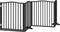 vidaXL - Hondenhek - inklapbaar - 4 - panelen - 320 - cm - populierenhout - zwart