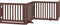 vidaXL - Hondenhek - inklapbaar - 4 - panelen - 320 - cm - populierenhout - bruin