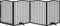 vidaXL - Hondenhek - inklapbaar - 4 - panelen - 320 - cm - populierenhout - zwart