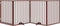 vidaXL - Hondenhek - inklapbaar - 4 - panelen - 320 - cm - populierenhout - bruin