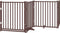 vidaXL - Hondenhek - inklapbaar - 4panelen - 320cm - massief - vurenhout - bruin - eik