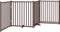 vidaXL - Hondenhek - inklapbaar - 4panelen - 320cm - massief - vurenhout - bruin - eik