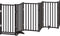 vidaXL - Hondenhek - inklapbaar - 6 - panelen - 300 - cm - massief - vurenhout - zwart