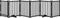 vidaXL - Hondenhek - inklapbaar - 6 - panelen - 300 - cm - massief - vurenhout - zwart