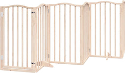 vidaXL - Hondenhek - inklapbaar - 6 - panelen - 300 - cm - populierenhout