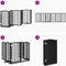 vidaXL - Hondenhek - inklapbaar - 6 - panelen - 300 - cm - populierenhout - zwart
