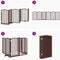vidaXL - Hondenhek - inklapbaar - 6 - panelen - 300 - cm - populierenhout - bruin - eik