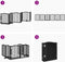 vidaXL - Hondenhek - inklapbaar - 6 - panelen - 300 - cm - populierenhout - zwart