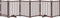 vidaXL - Hondenhek - inklapbaar - 6panelen - 300cm - massief - vurenhout - bruin - eik