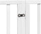 vidaXL - Hondenhek - inklapbaar - met - deur - 4 - panelen - 320 - cm - populierhout - wit