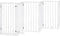 vidaXL - Hondenhek - inklapbaar - met - deur - 6 - panelen - 300 - cm - populierhout - wit