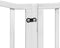 vidaXL - Hondenhek - inklapbaar - met - deur - 6 - panelen - 300 - cm - populierhout - wit