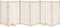 vidaXL - Hondenhek - inklapbaar - met - deur - 6 - panelen - 300cm - massief - vurenhout
