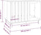 vidaXL - Hondenhok - 100x70x72 - cm - massief - grenenhout - wit