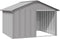 vidaXL - Hondenhok - 116,5x103x81,5 - cm - gegalvaniseerd - staal - grijs