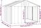 vidaXL - Hondenhok - 116,5x103x81,5 - cm - gegalvaniseerd - staal - grijs
