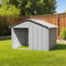 vidaXL - Hondenhok - 116,5x103x81,5 - cm - gegalvaniseerd - staal - grijs