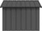 vidaXL - Hondenhok - 116,5x103x81,5 - cm - gegalvaniseerd - staal - antracietkleur