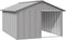 vidaXL - Hondenhok - 116,5x153x81,5 - cm - gegalvaniseerd - staal - grijs