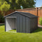 vidaXL - Hondenhok - 116,5x153x81,5 - cm - gegalvaniseerd - staal - antracietkleur