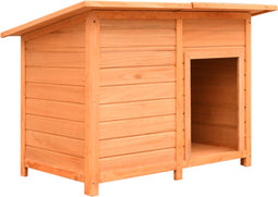 vidaXL - Hondenhok - 120x77x86 - cm - massief - grenenhout - en - vuurhout
