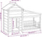 vidaXL - Hondenhok - 143x60,5x109 - cm - massief - grenenhout - grijs