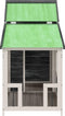 vidaXL - Hondenhok - 143x60,5x109 - cm - massief - grenenhout - grijs
