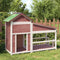 vidaXL - Hondenhok - 143x60,5x109 - cm - massief - grenenhout - mokkakleurig