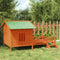 vidaXL - Hondenhok - 159x120x88,5 - cm - massief - grenenhout - bruin
