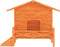 vidaXL - Hondenhok - 159x120x88,5 - cm - massief - grenenhout - bruin
