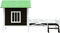 vidaXL - Hondenhok - 159x120x88,5 - cm - massief - grenenhout - grijs