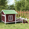 vidaXL - Hondenhok - 159x120x88,5 - cm - massief - grenenhout - mokkakleurig