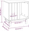 vidaXL - Hondenhok - 50x40x52 - cm - massief - grenenhout - grijs