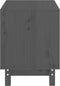 vidaXL - Hondenhok - 50x40x52 - cm - massief - grenenhout - grijs