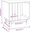 vidaXL - Hondenhok - 50x40x52 - cm - massief - grenenhout - honingbruin