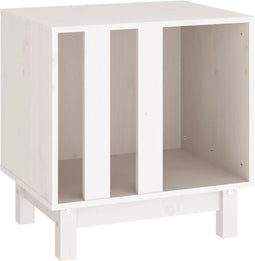 vidaXL - Hondenhok - 50x40x52 - cm - massief - grenenhout - wit