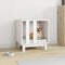 vidaXL - Hondenhok - 50x40x52 - cm - massief - grenenhout - wit