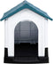 vidaXL - Hondenhok - 57x68x66 - cm - polypropeen - blauw
